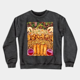 Chinese food pattern Crewneck Sweatshirt